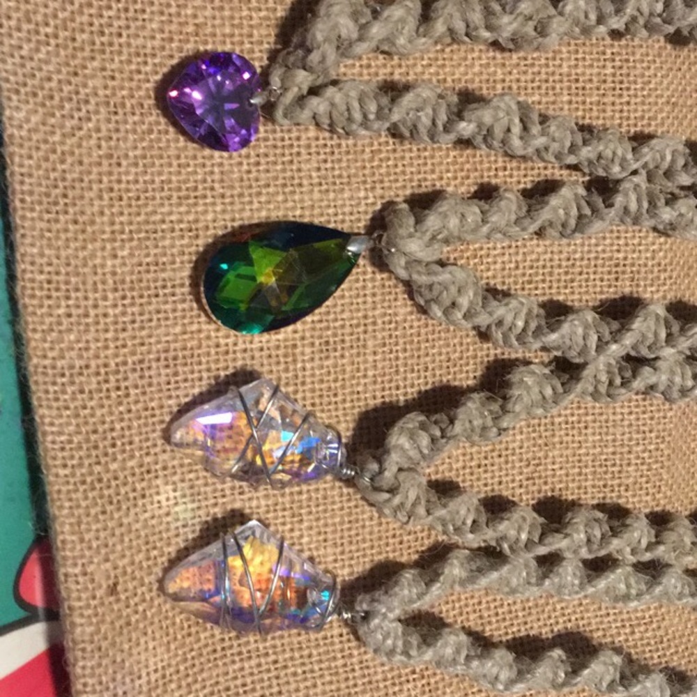 Handmade hemp necklaces